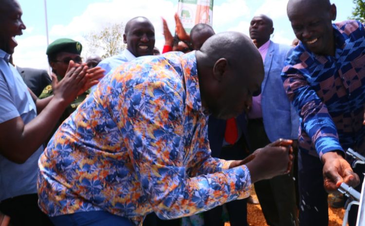 Deputy President commissions two water projects implemented by LVSWWDAin Kericho County