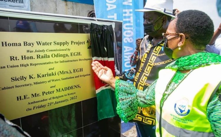 COMMISSIONING OF HOMA BAY CLUSTER WATER SUPPLY PROJECT