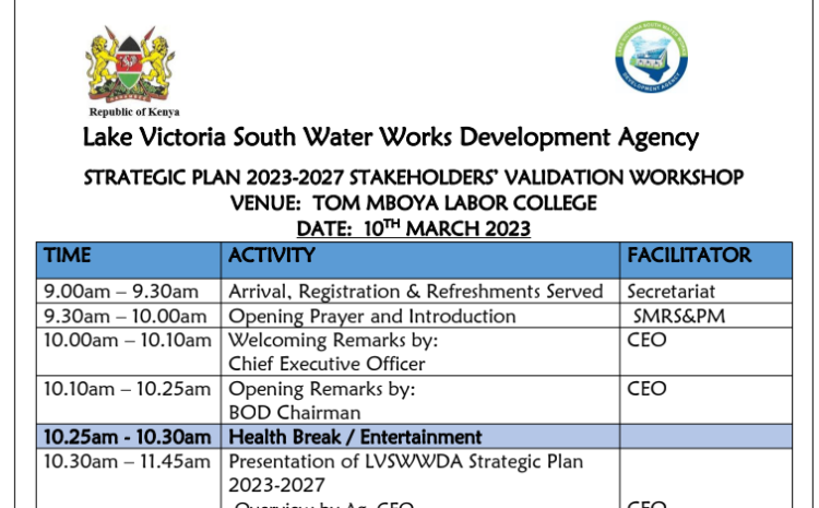  Program for Validation Workshop