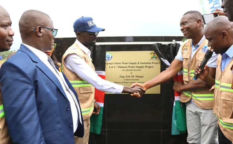  COMMISSIONING OF WATER PROJECTS IN KURIA EAST CONSTITUENCY