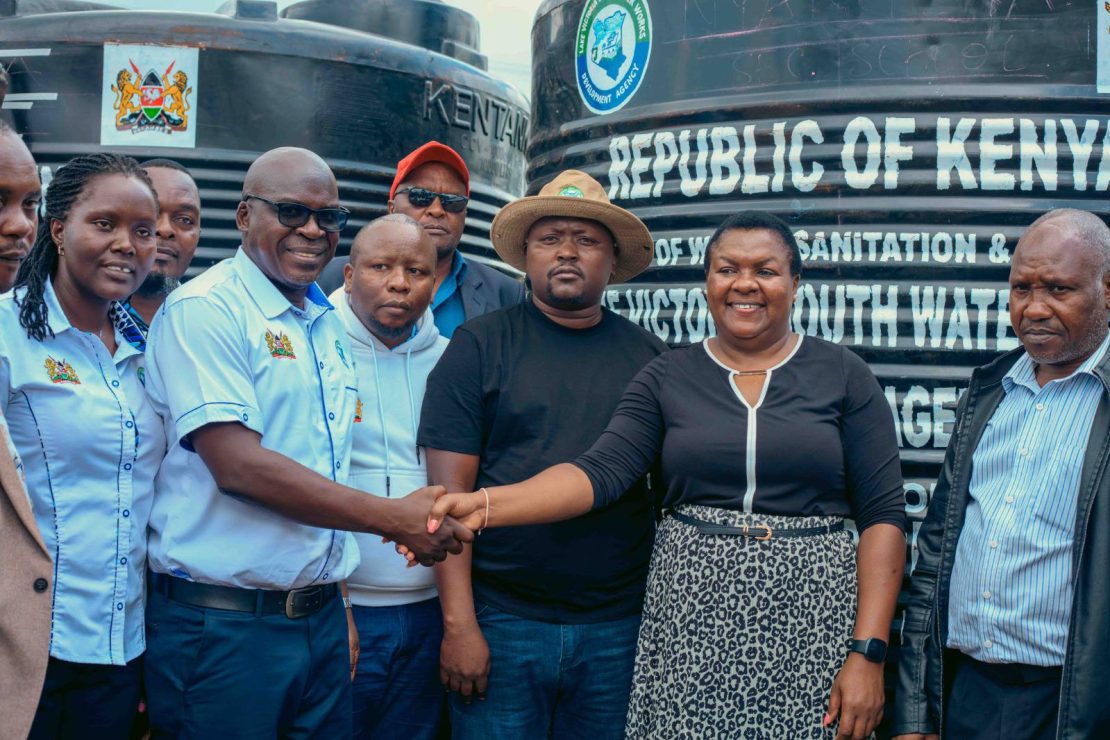  The Agency donates 20 Water Storage Tanks to Kisii County