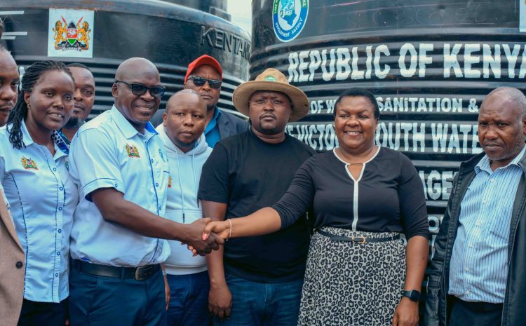  The Agency donates 20 Water Storage Tanks to Kisii County 